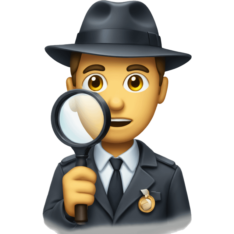 detective with magnifer emoji