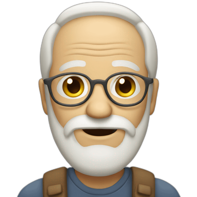 old white bearded man emoji