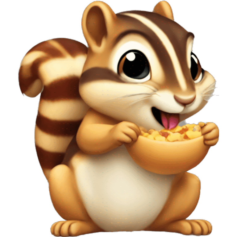 Chipmunk eating emoji  emoji