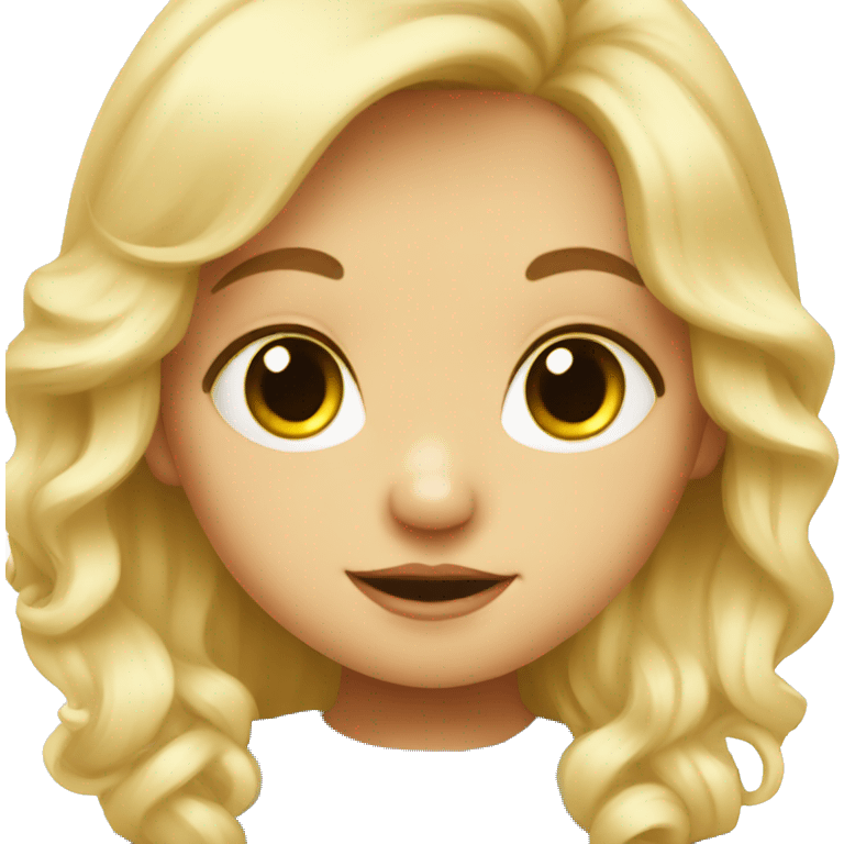 Baby blondie girl emoji