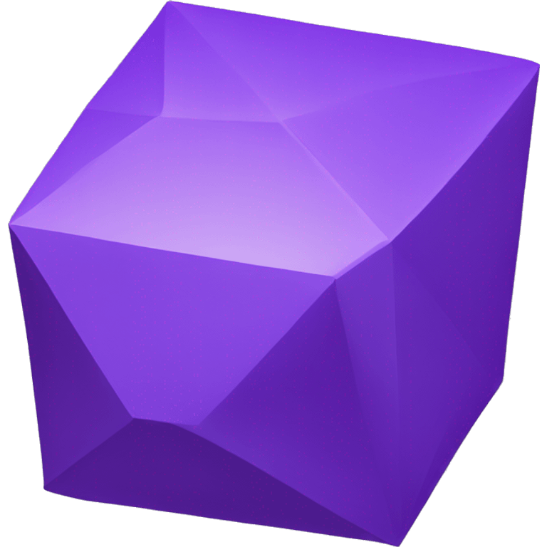 Regular polyhedra purple emoji