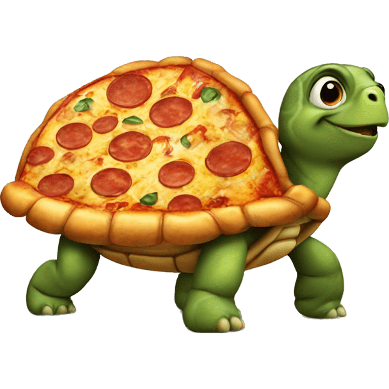 Turtle with pizza emoji