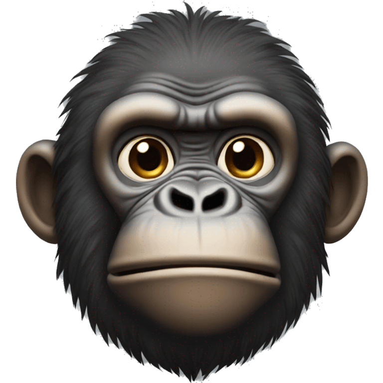 Ape with hands on his cheeks emoji