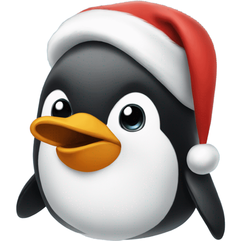 Santa penguin  emoji