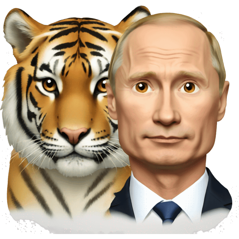 Putin and tiger emoji