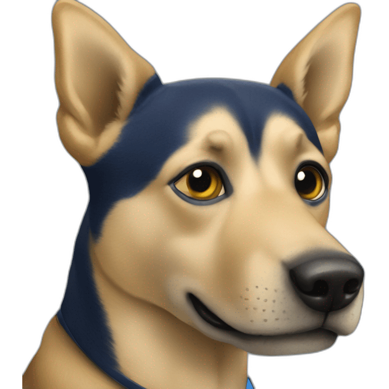 un perro fanático de boca juniors  emoji