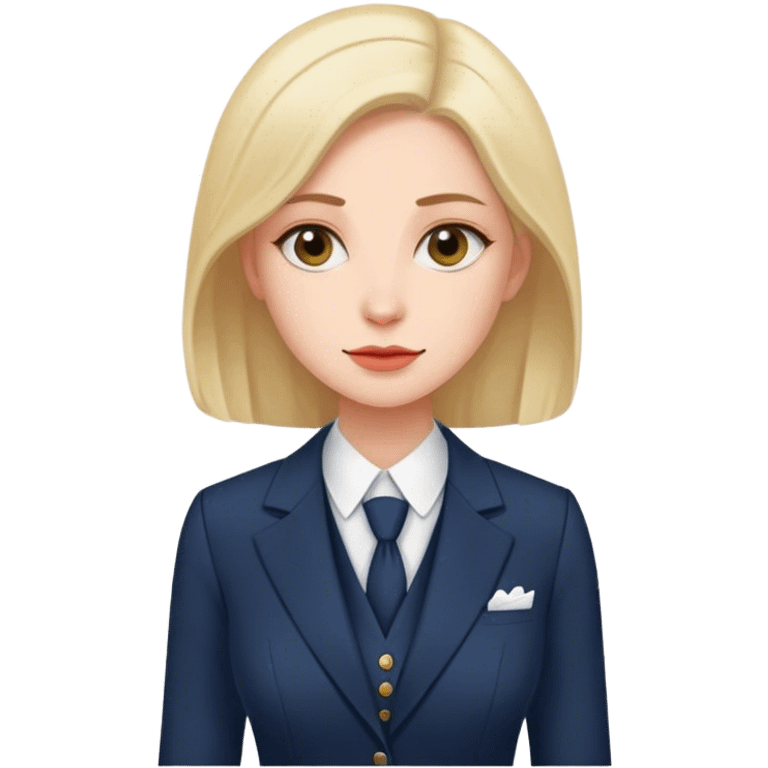 An English Woman in three Piece suit emoji