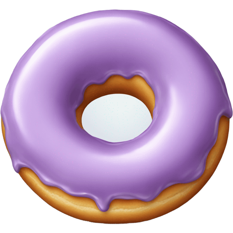 Light purple donut emoji