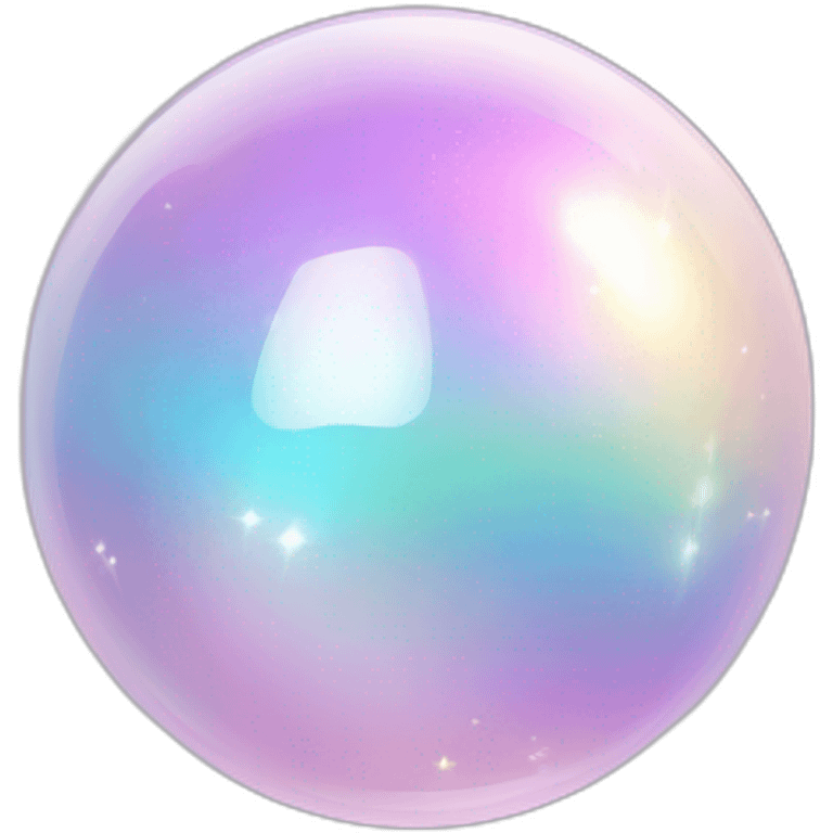 Pastel Pearly Iridescent Crystal Orb emoji