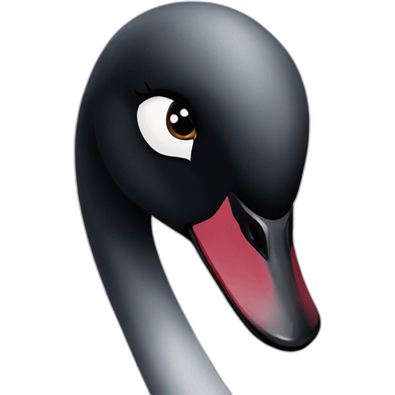 black swan close up emoji