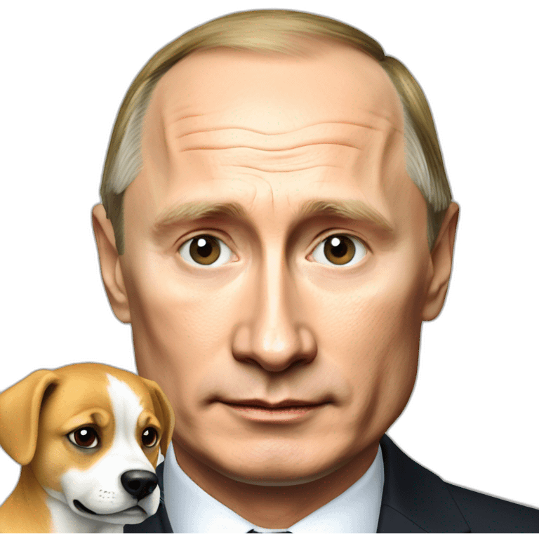 putin with a dog emoji