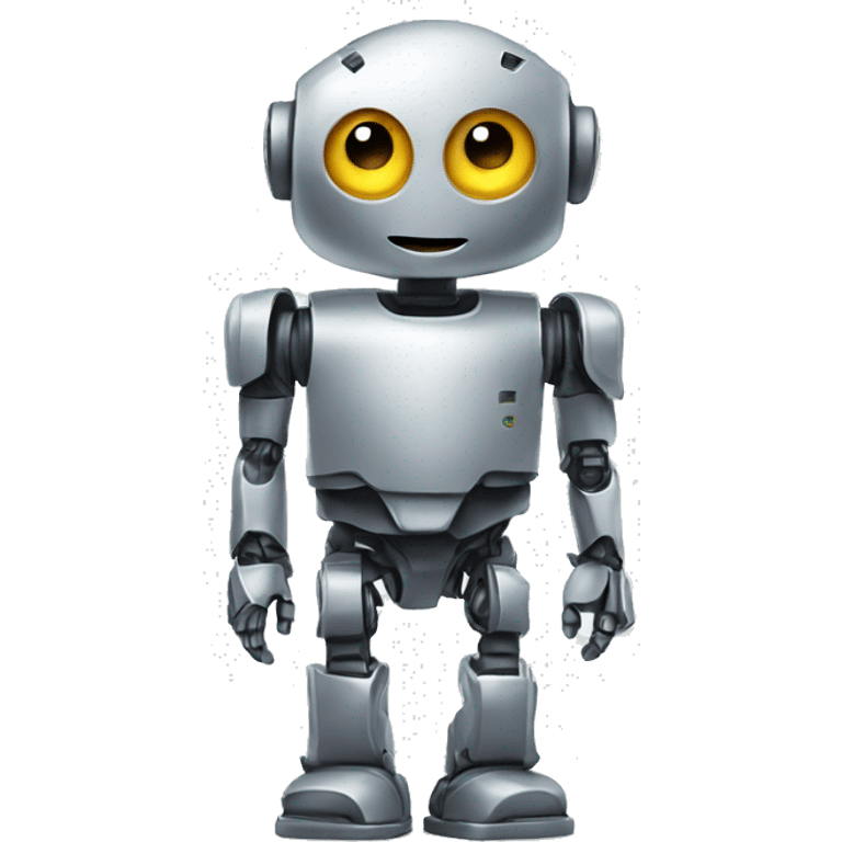 robot that's half robot and half human emoji