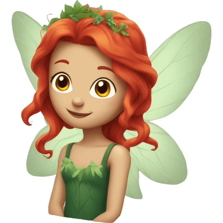 Fairy with red hair emoji