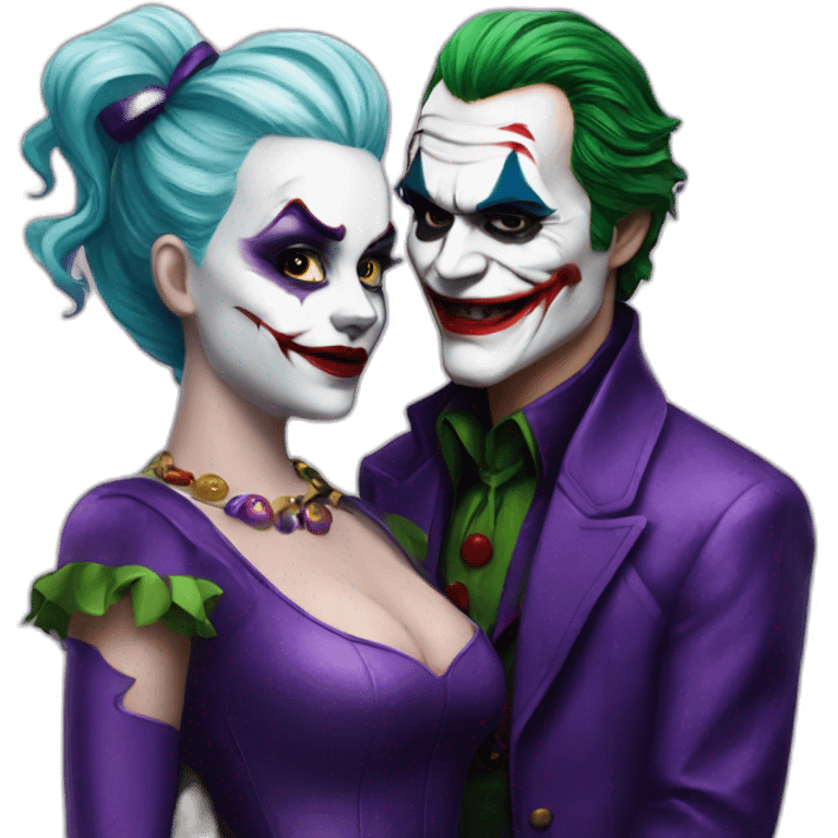 Joker y harley queen emoji