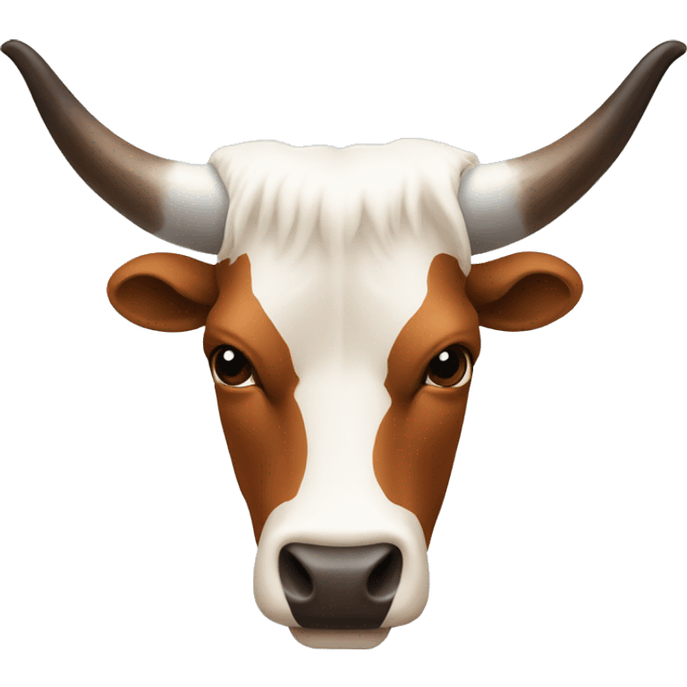 Longhorn head turned upside down emoji