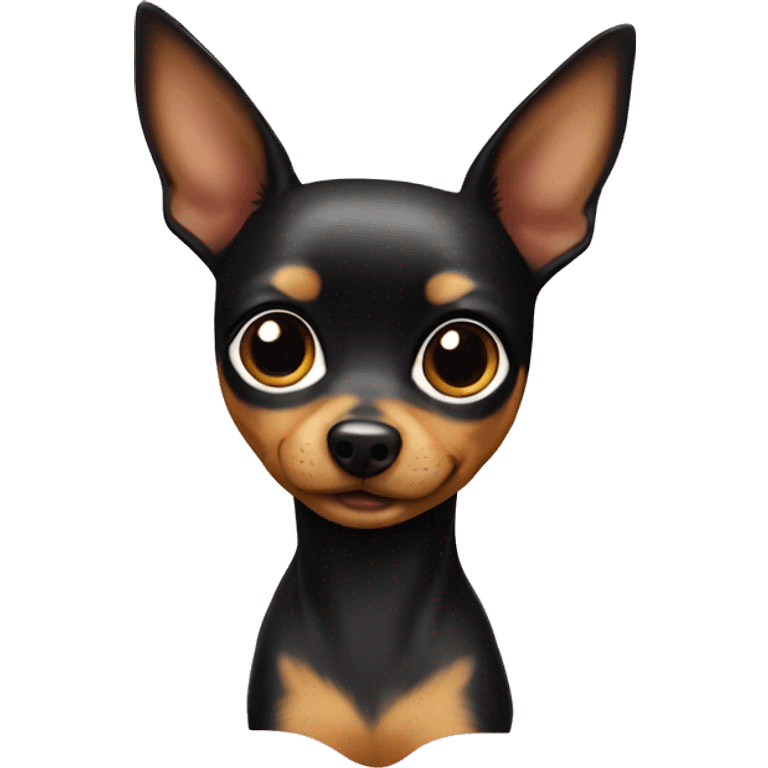 Toy Terrier and girl emoji