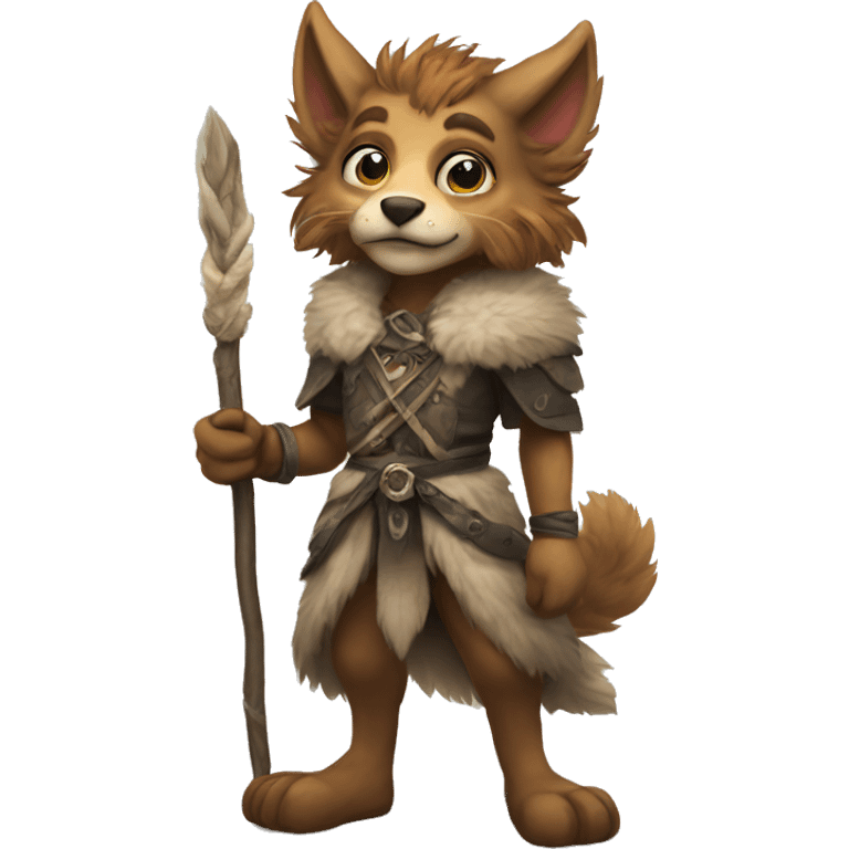 Fantasy furry anthropomorphic full body emoji