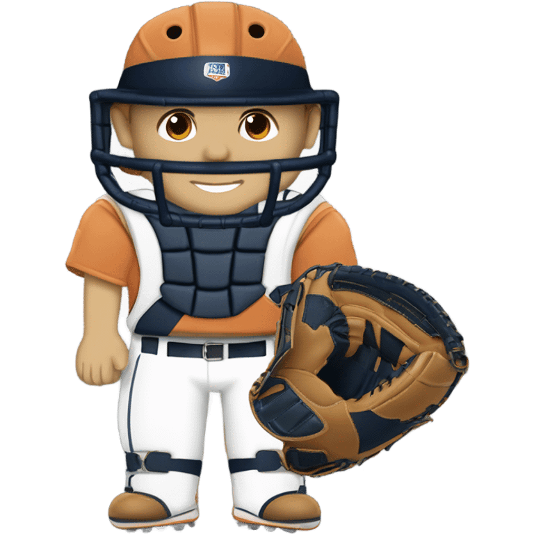 Baseball player in catchers gear emoji