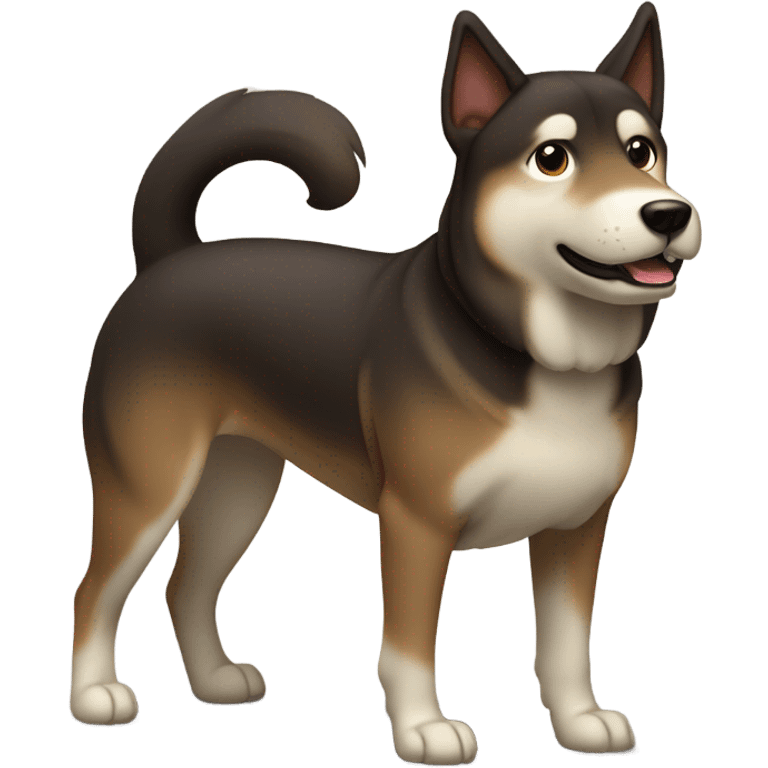 Verry dark brown shikoku emoji