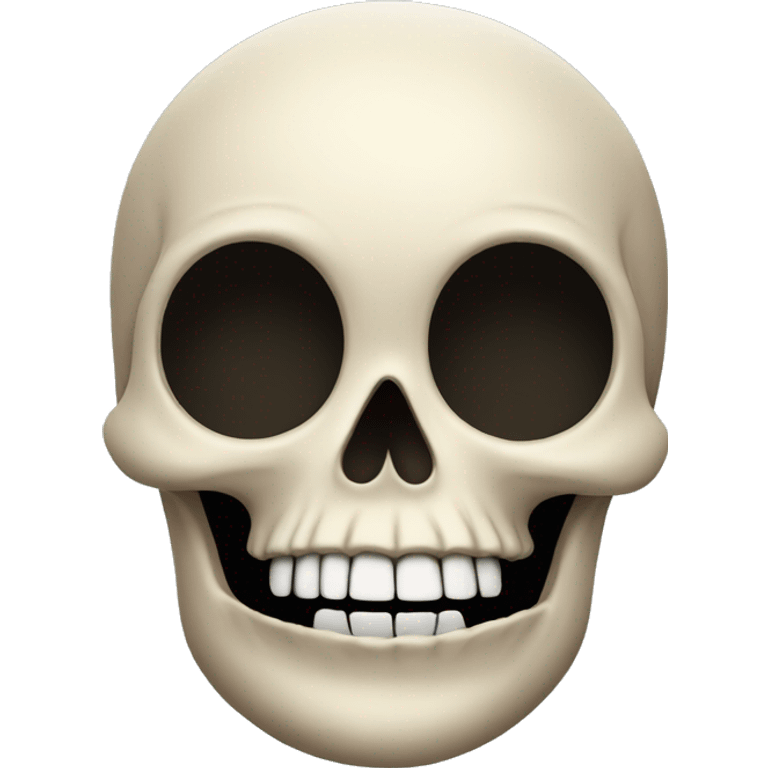 skull upside down at comedy emoji