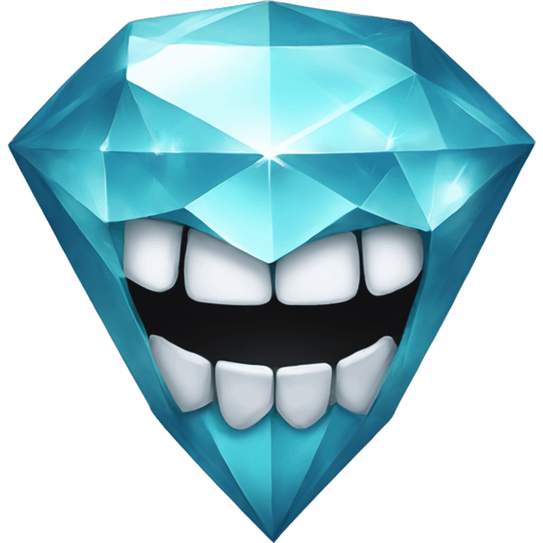 Diamond teeth emoji