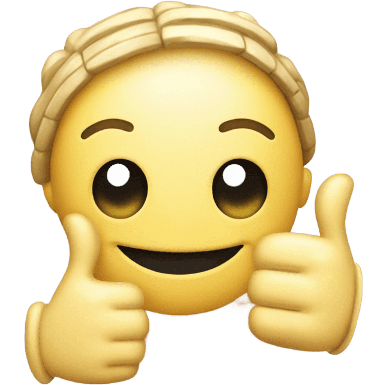 Smiley face with thumbs up ￼ emoji