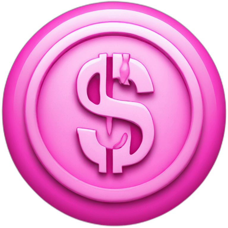 dollar in pink emoji