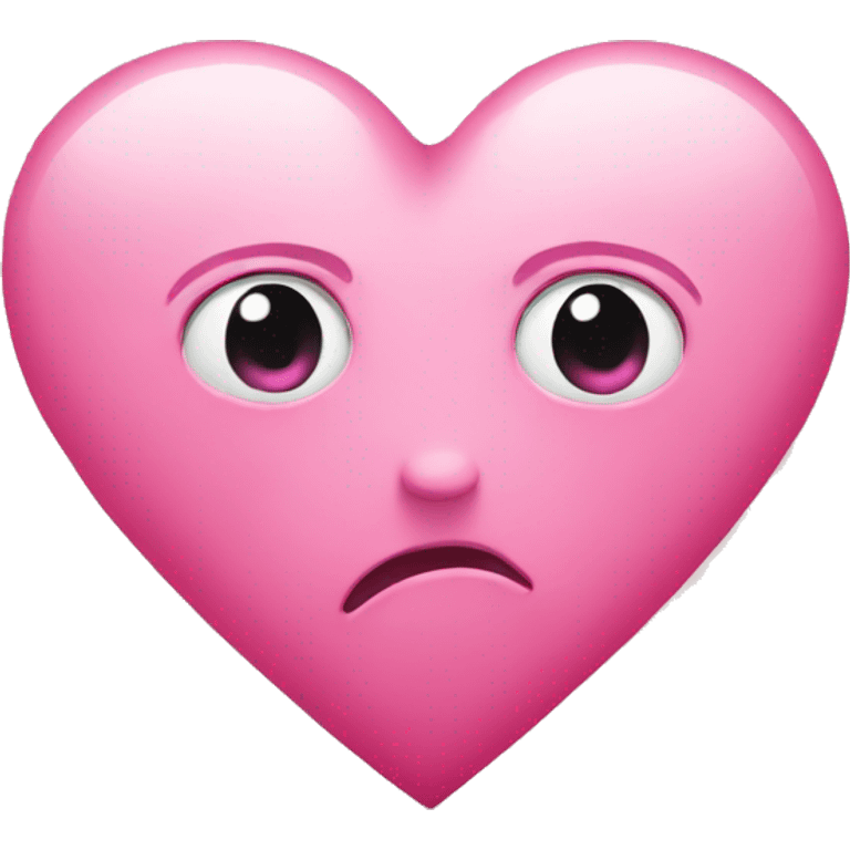 sad pink heart emoji