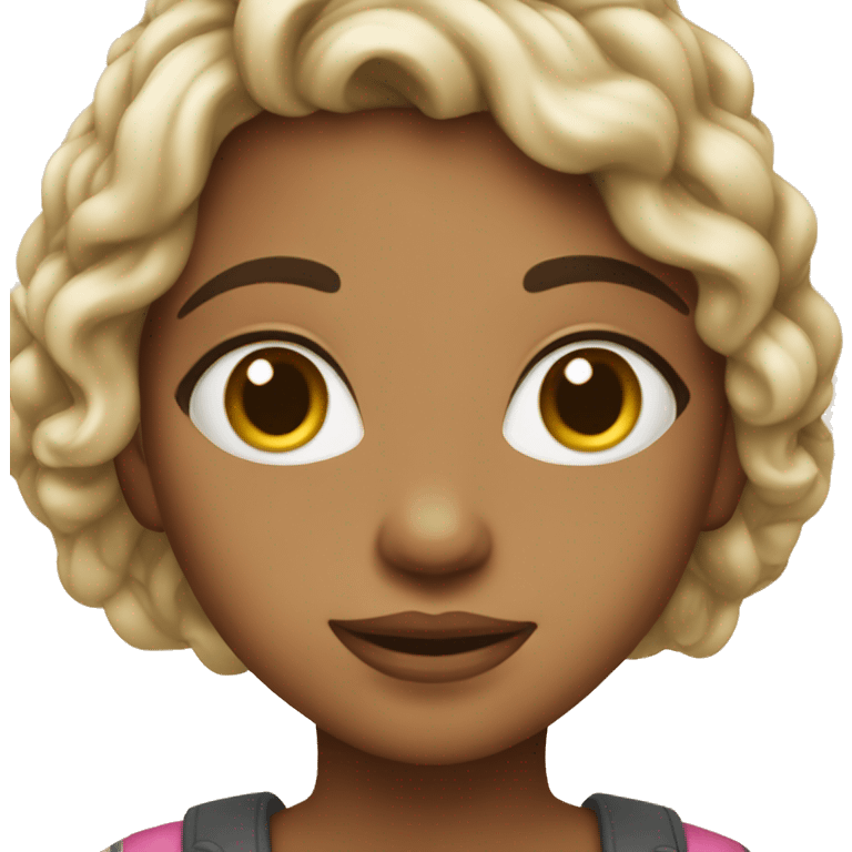 Menina coquete emoji