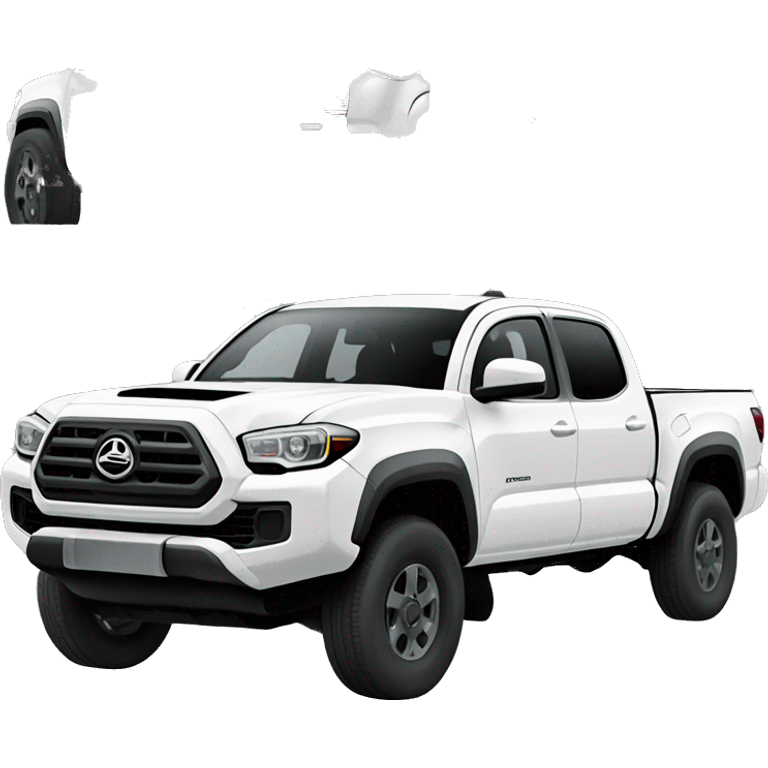 white 2nd gen tacoma emoji