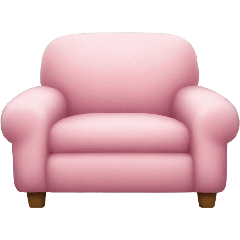 comfy fluffy pink chair emoji