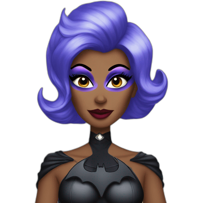 Batman as a drag queen emoji