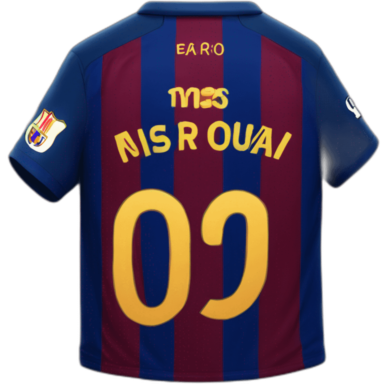 Barcelona shirt with number 10 on the back emoji