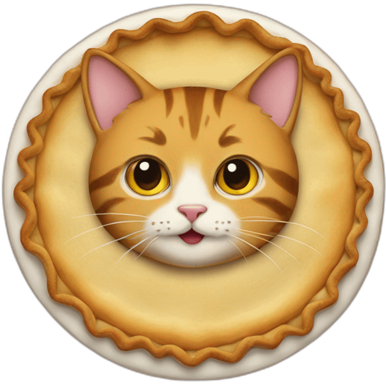 cat in the pie emoji