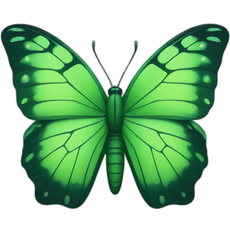 Green butterfly emoji