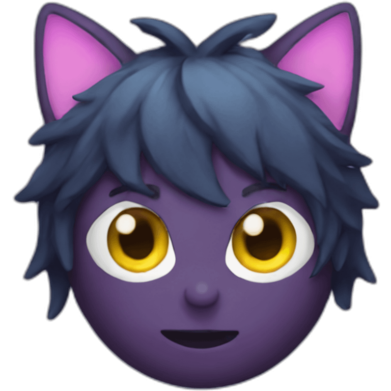 cold dead demon with cat ears emoji