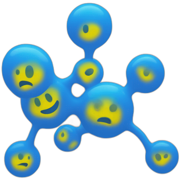 6 blobs connected emoji