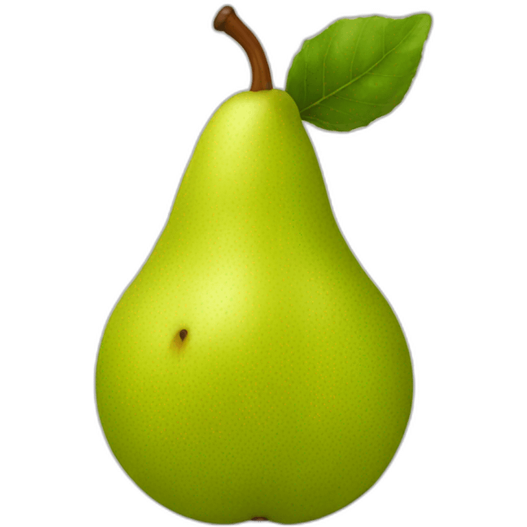 pear with crest emoji