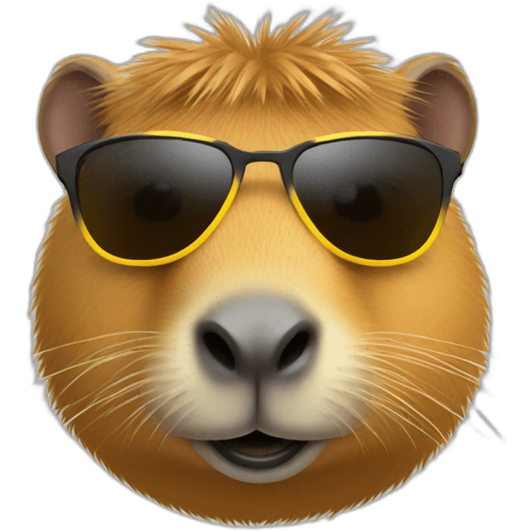 capybara with sunglasses emoji