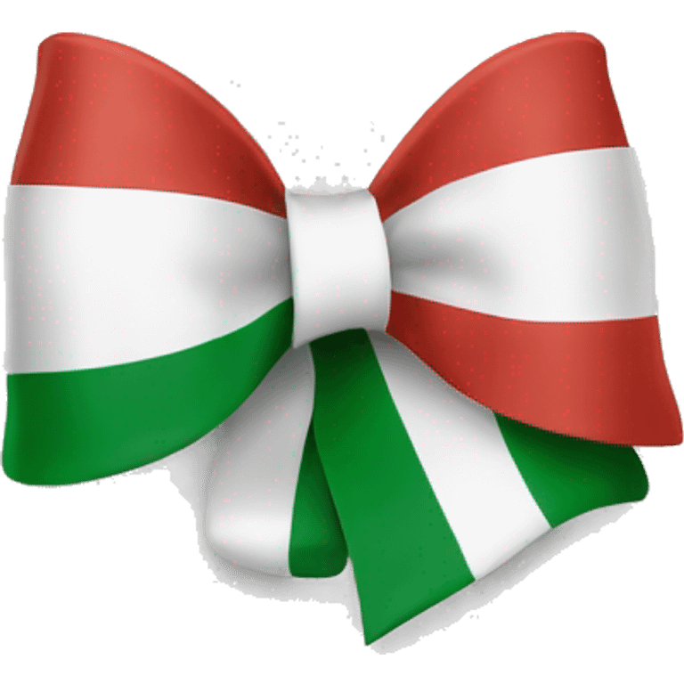 the flag of Italy in a bow emoji