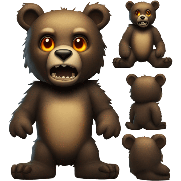 Creepy animatronic bear  emoji