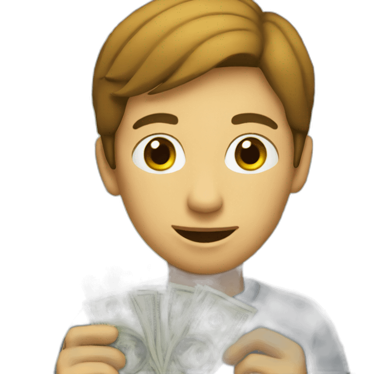 someone receiving money emoji