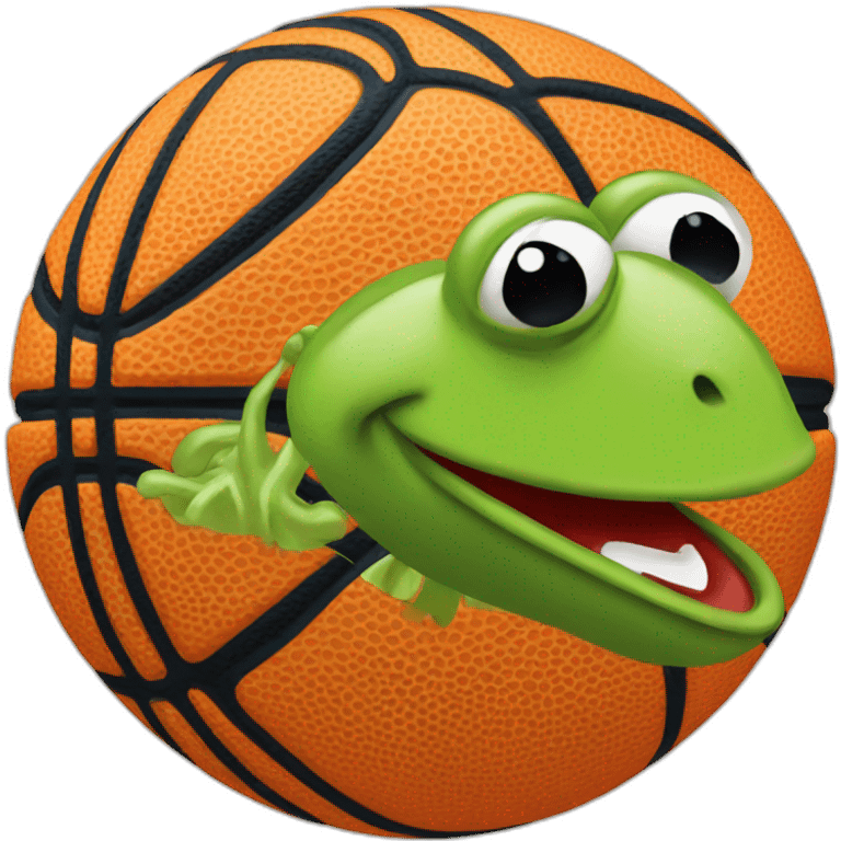 kermit the frog basketball emoji