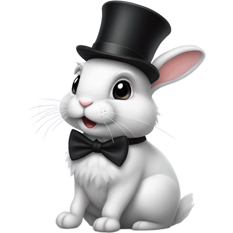 bunny in tophat emoji