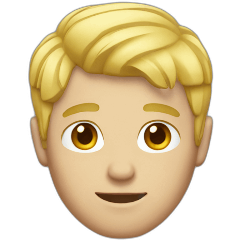 blond guy with short hair emoji