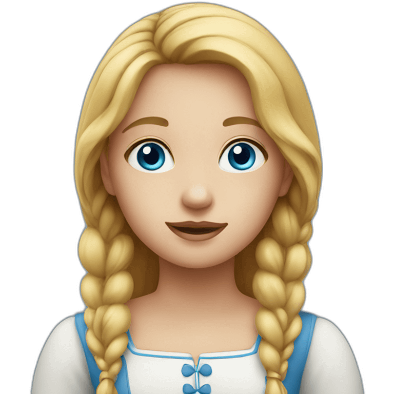 dutch girl with blue eyes emoji