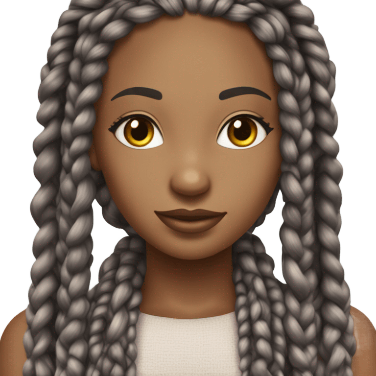 box braids emoji