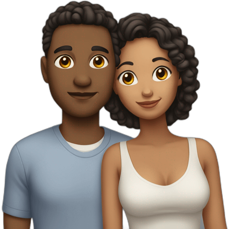 mixed race couple emoji