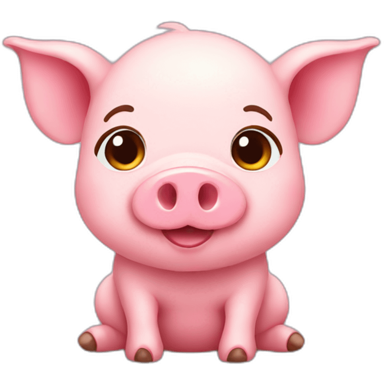 Cute pig emoji