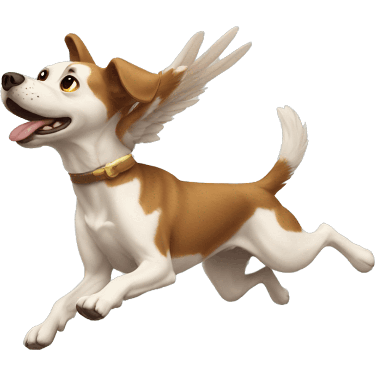 Flying dog emoji